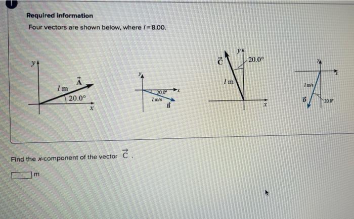 Solved CH Required information Four vectors are shown below, | Chegg.com