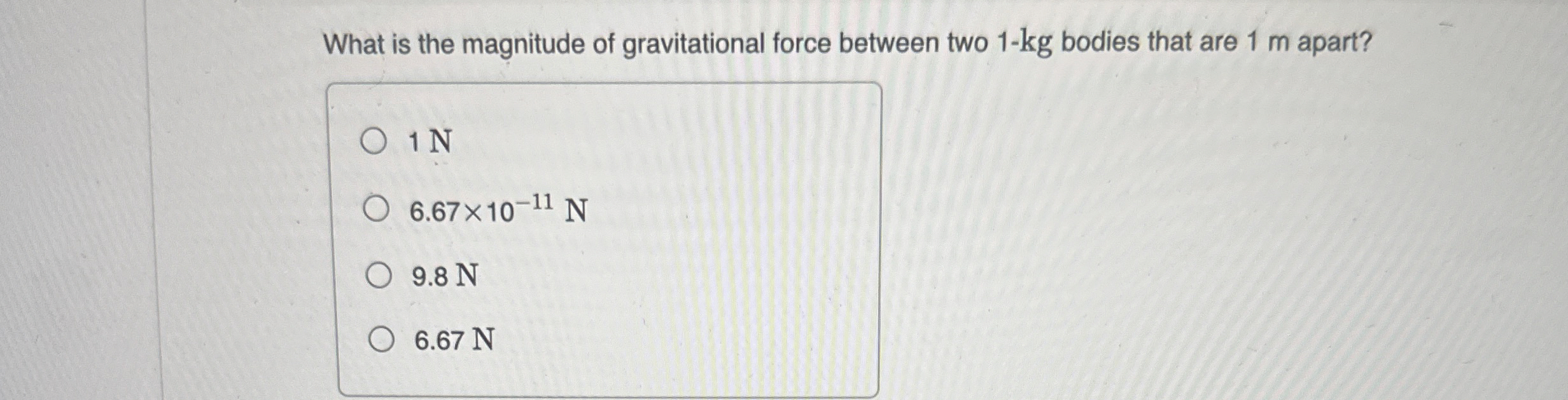 Solved What is the magnitude of gravitational force between | Chegg.com