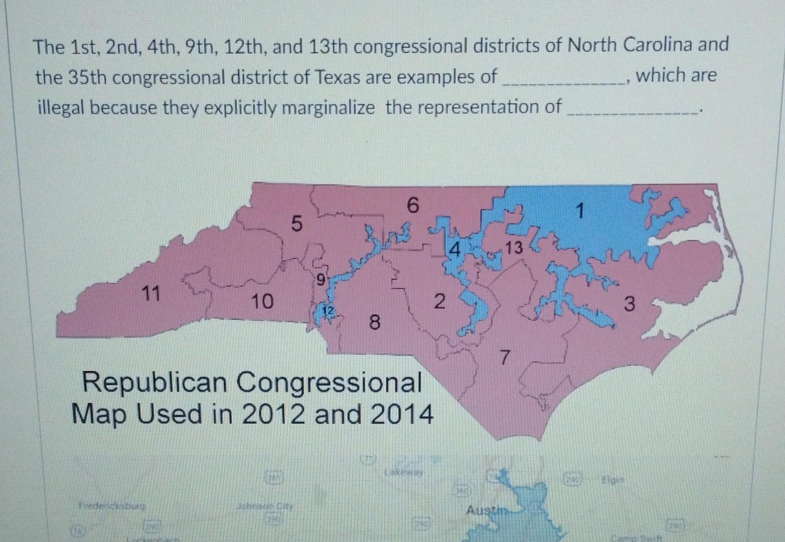 The 1st 2nd 4th 9th 12th And 13th Congressional