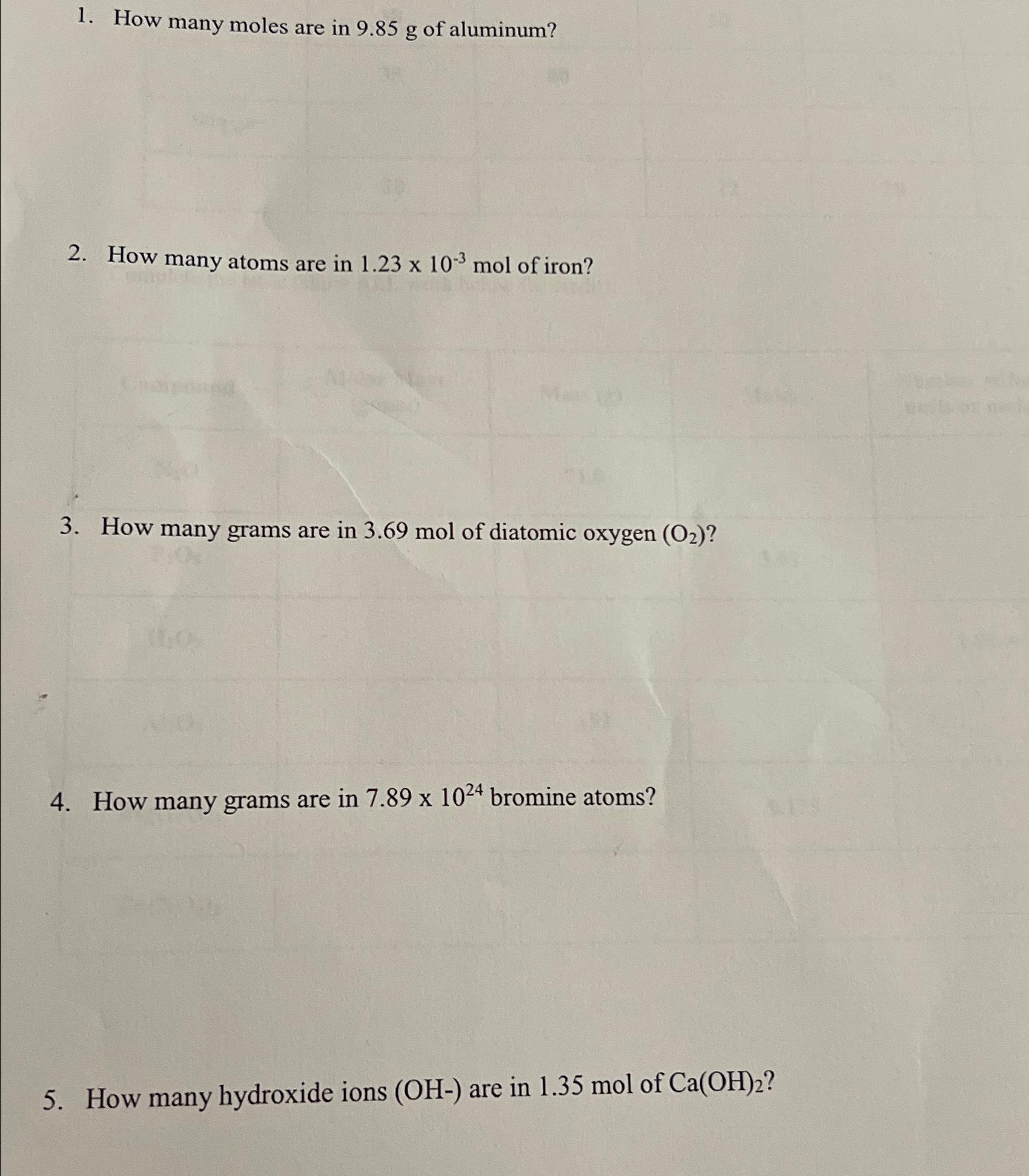 solved-how-many-moles-are-in-9-85g-of-aluminum-how-many-chegg