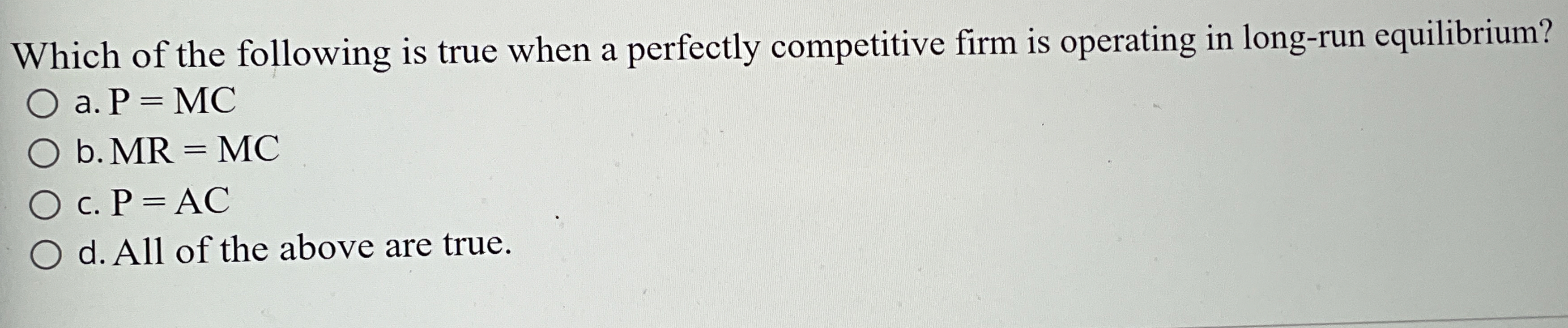 Solved Which of the following is true when a perfectly | Chegg.com