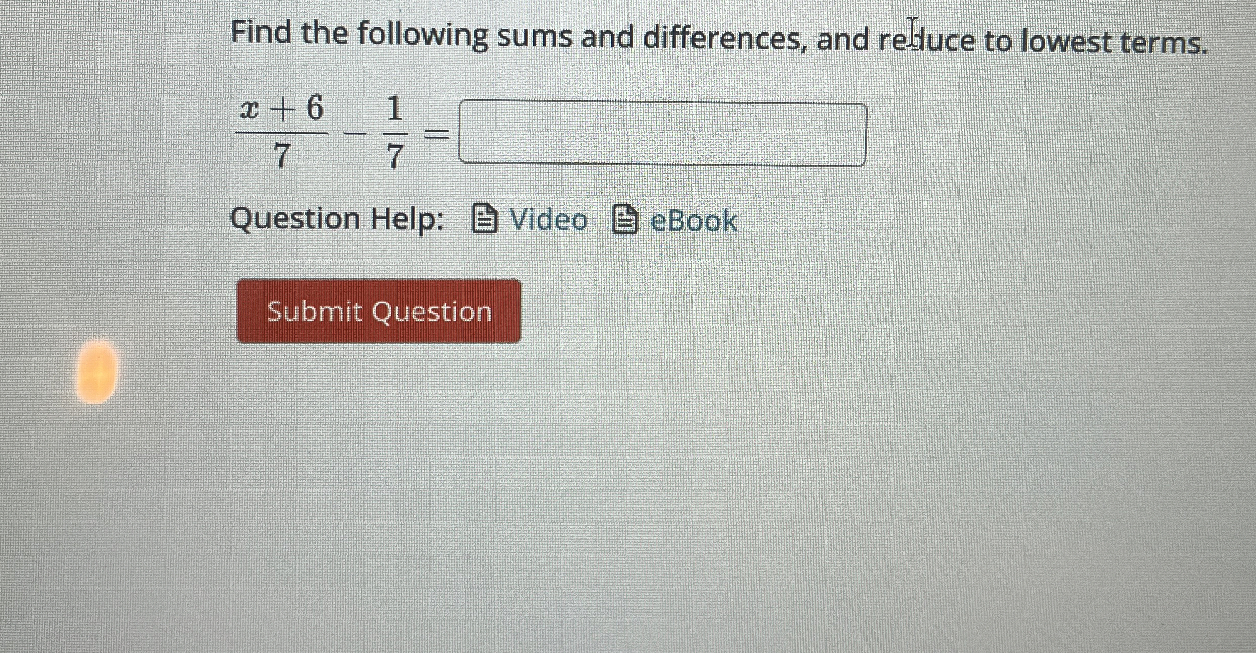 Solved Find the following sums and differences, and refuce | Chegg.com