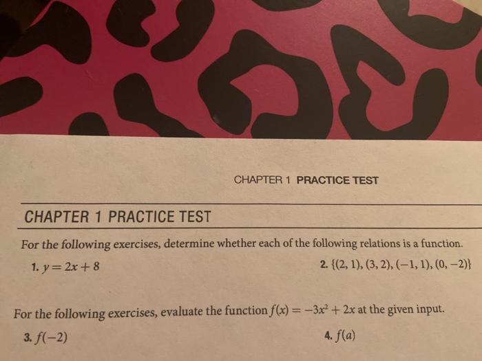 Solved CHAPTER 1 PRACTICE TEST CHAPTER 1 PRACTICE TEST For | Chegg.com