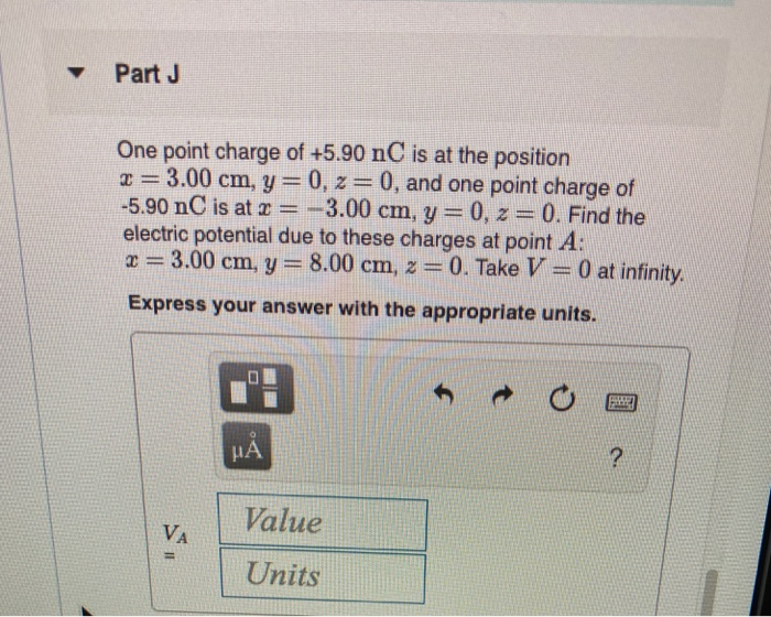 Solved Part C Find The Potential Difference V Vp For Th Chegg Com