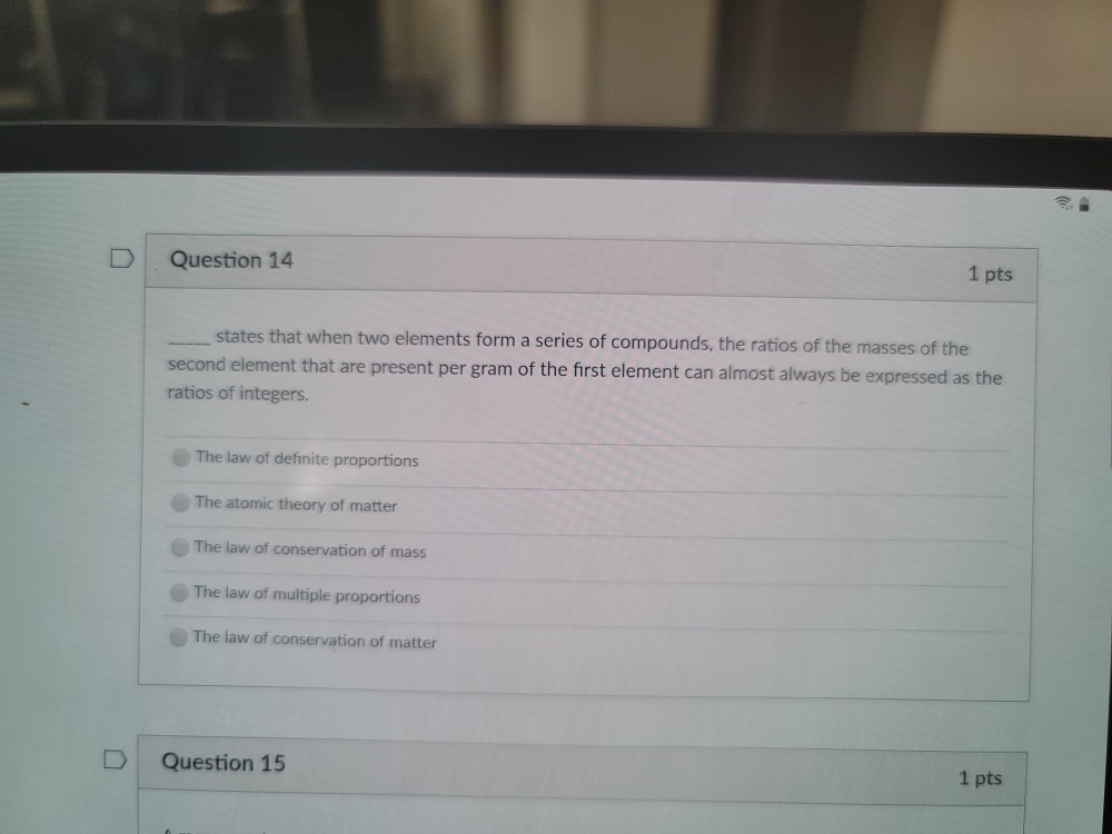 Solved Question 11 1 pts Which of the following is an | Chegg.com