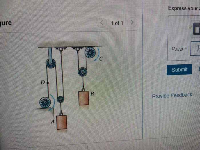 Solved The Motor Draws In The Cable At C With A Constant | Chegg.com