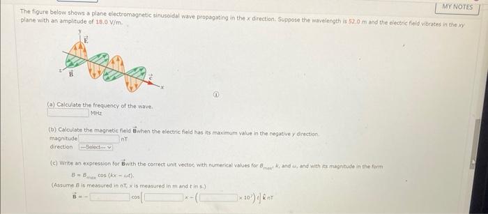 [solved] The Figure Below Shows A Plane Electromagnetic Si