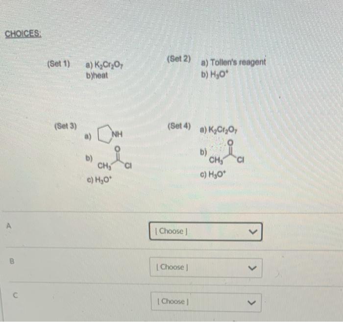 Solved Examine the following three reactions and choose the | Chegg.com