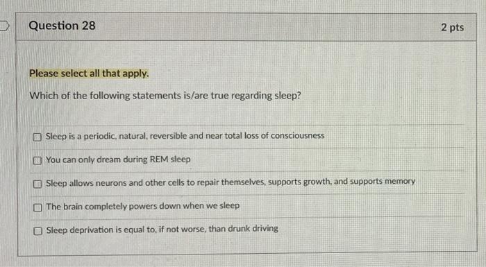 which statement about stage four sleep is incorrect