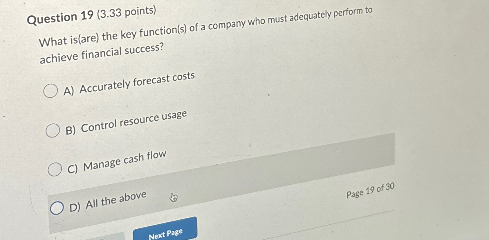 Solved Question 19 (3.33 ﻿points)What is(are) ﻿the key | Chegg.com