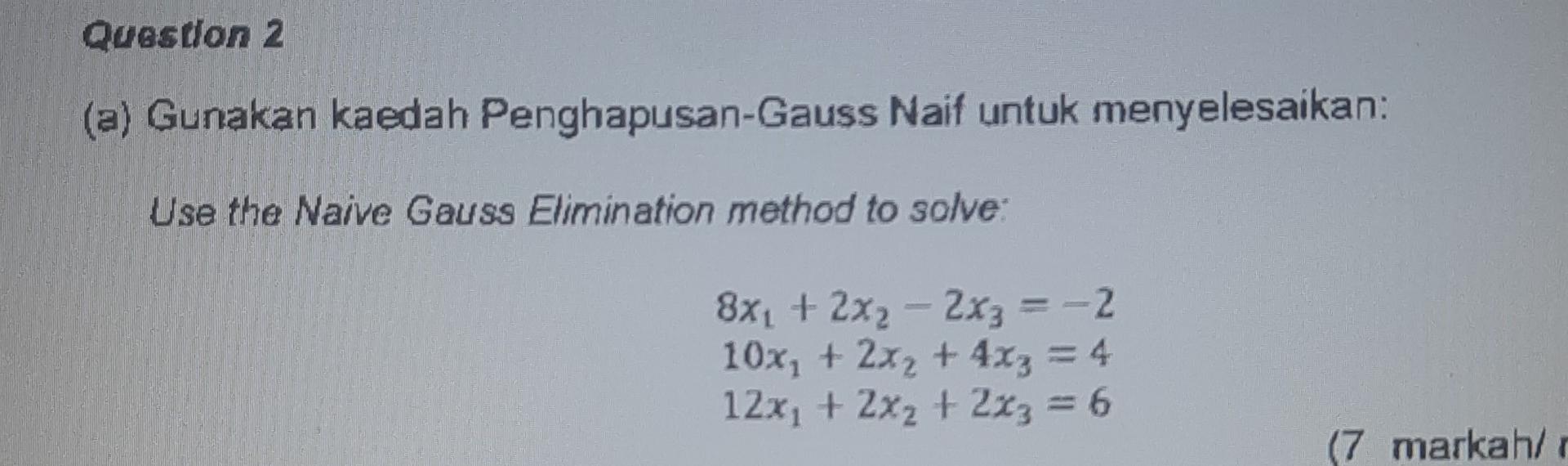 Solved This is a Numerical Methods for Engineers question. | Chegg.com