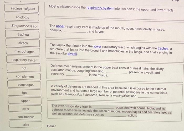 Solved 05 Examine the natural defenses and normal biota of