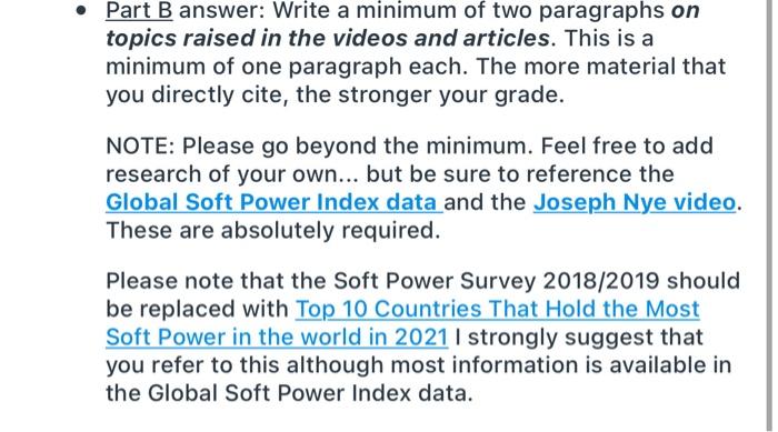 Solved joseph nye on the future of soft power and public | Chegg.com