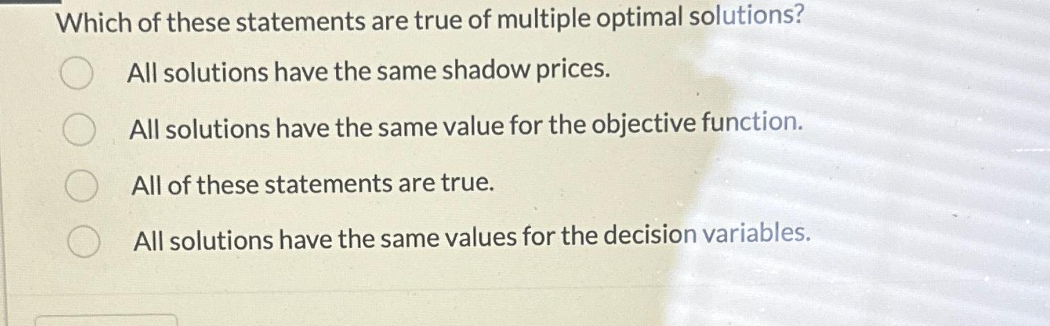 Solved Which of these statements are true of multiple | Chegg.com