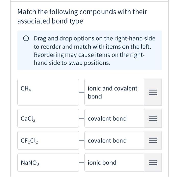 Solved Match the following compounds with their associated | Chegg.com