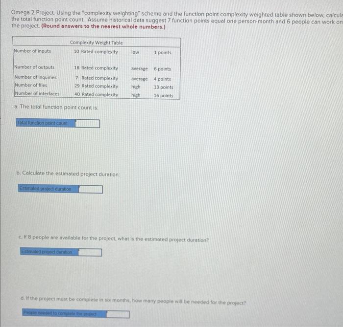 Solved Omega 2 Project. Using the 