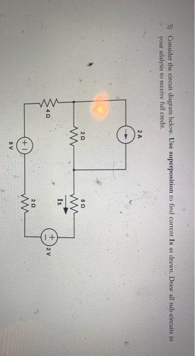 Solved 4) For the circuit below, find Vx using | Chegg.com