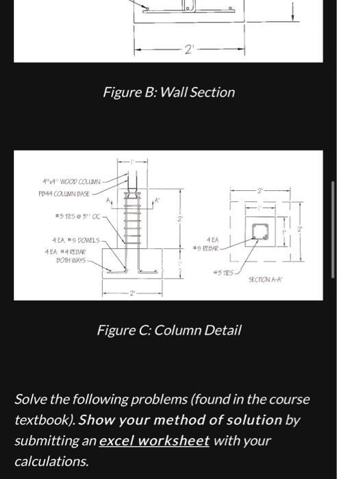 Solved Figure A: Footing PlanFigure B: Wall SectionFigure B: | Chegg.com