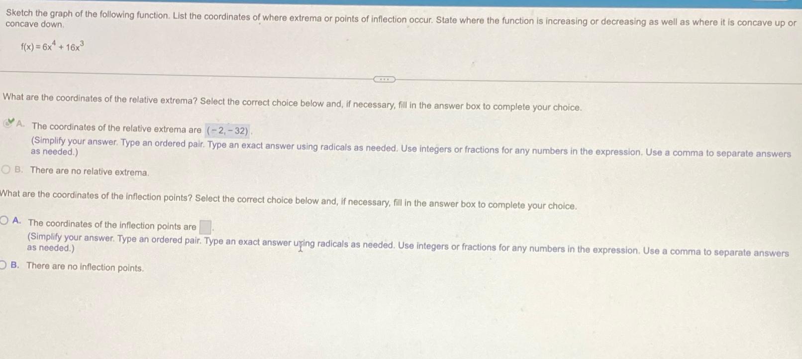 Solved Sketch The Graph Of The Following Function. List The 