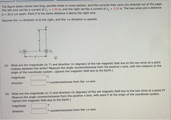 Solved The figure below shows two long, parallel wires in | Chegg.com