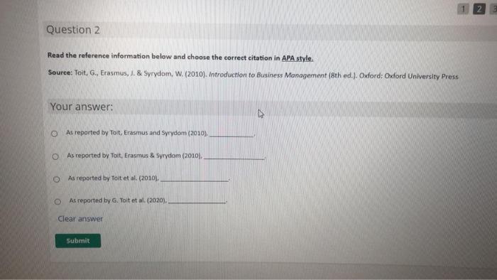 Question 2 Read The Reference Information Below And Chegg Com
