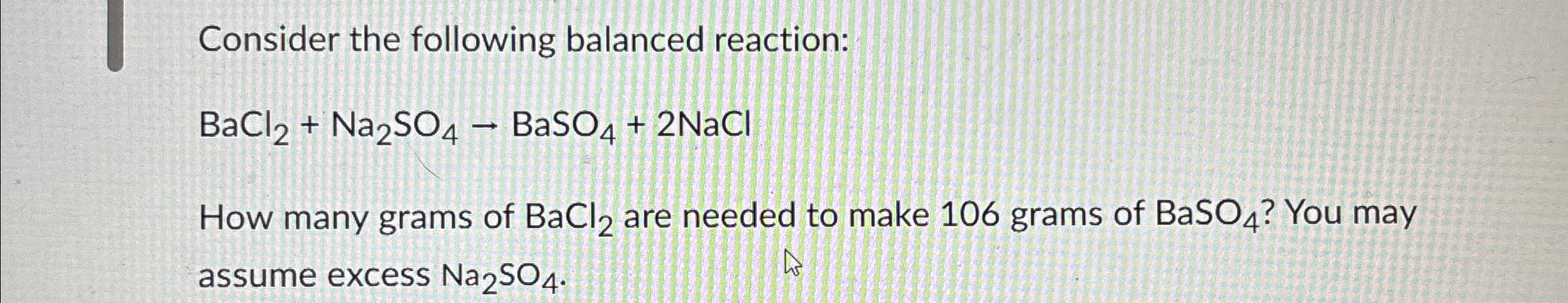 Solved Consider the following balanced | Chegg.com