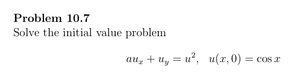 Solved Problem 10.7Solve the initial value | Chegg.com