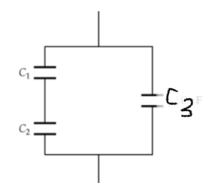 Solved find the total capacitance of the combination of | Chegg.com