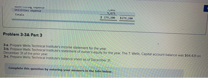 Solved Problem 3-3A Preparing adjusting entries, adjusted | Chegg.com