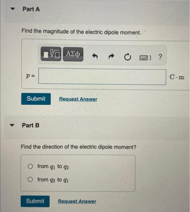 Solved Point Charges Q1 −4 30nc And Q2 4 30nc Are Separated