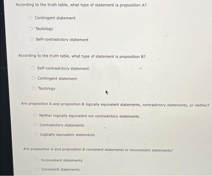 Solved Proposition A Proposition B E» (CD) E. (CD) Truth | Chegg.com