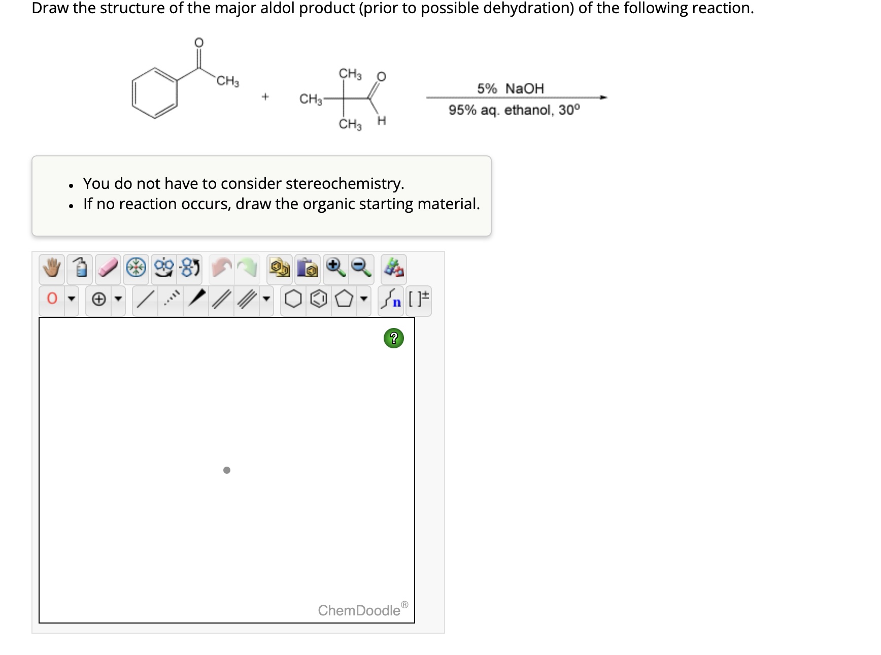 Solved Draw the structure of the major aldol product (prior | Chegg.com