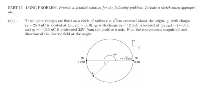 Solved PART II LONG PROBLEM. Provide A Detailed Solution For | Chegg.com