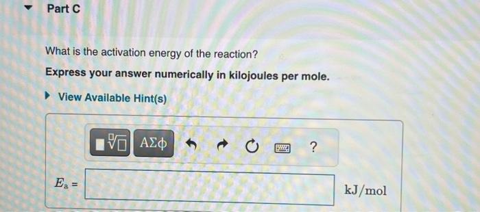 Solved The Rate Constant Of A Chemical Reaction Increased Chegg Com   Image