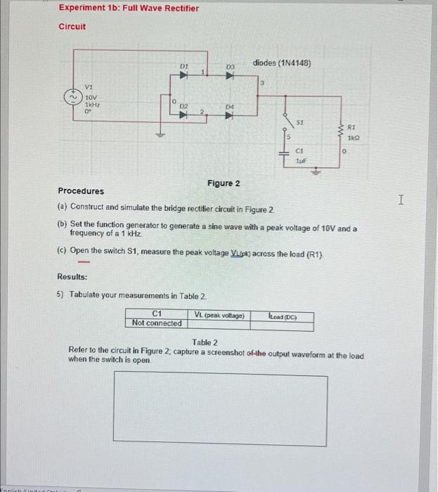 discussion full wave rectifier experiment