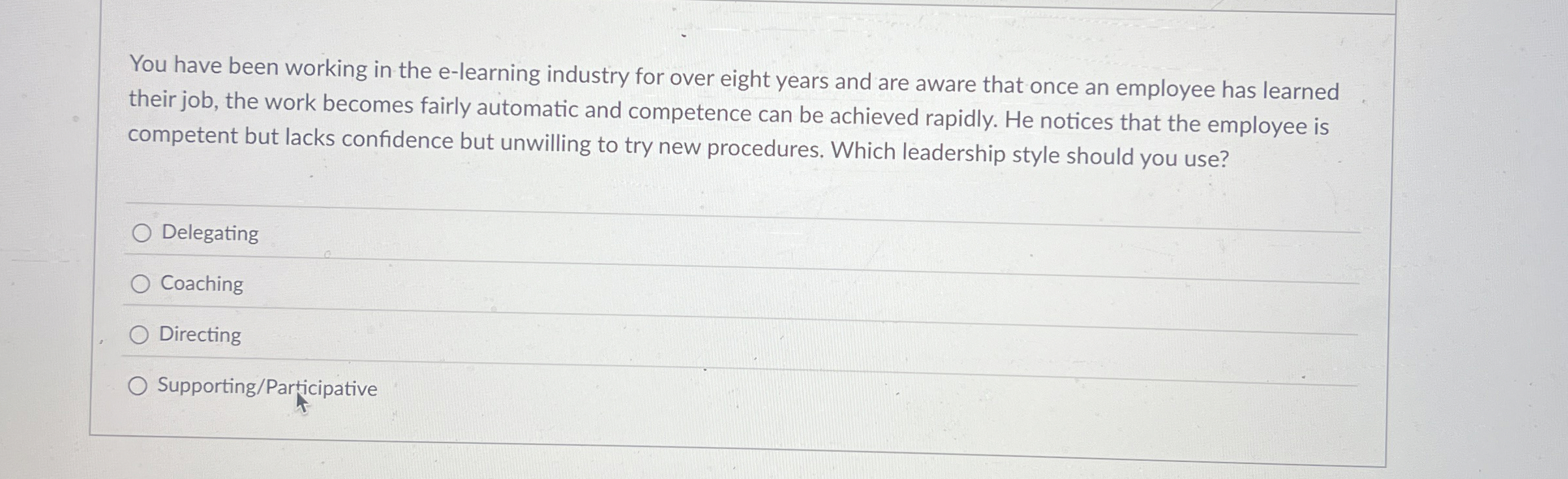 Solved You have been working in the e-learning industry for | Chegg.com
