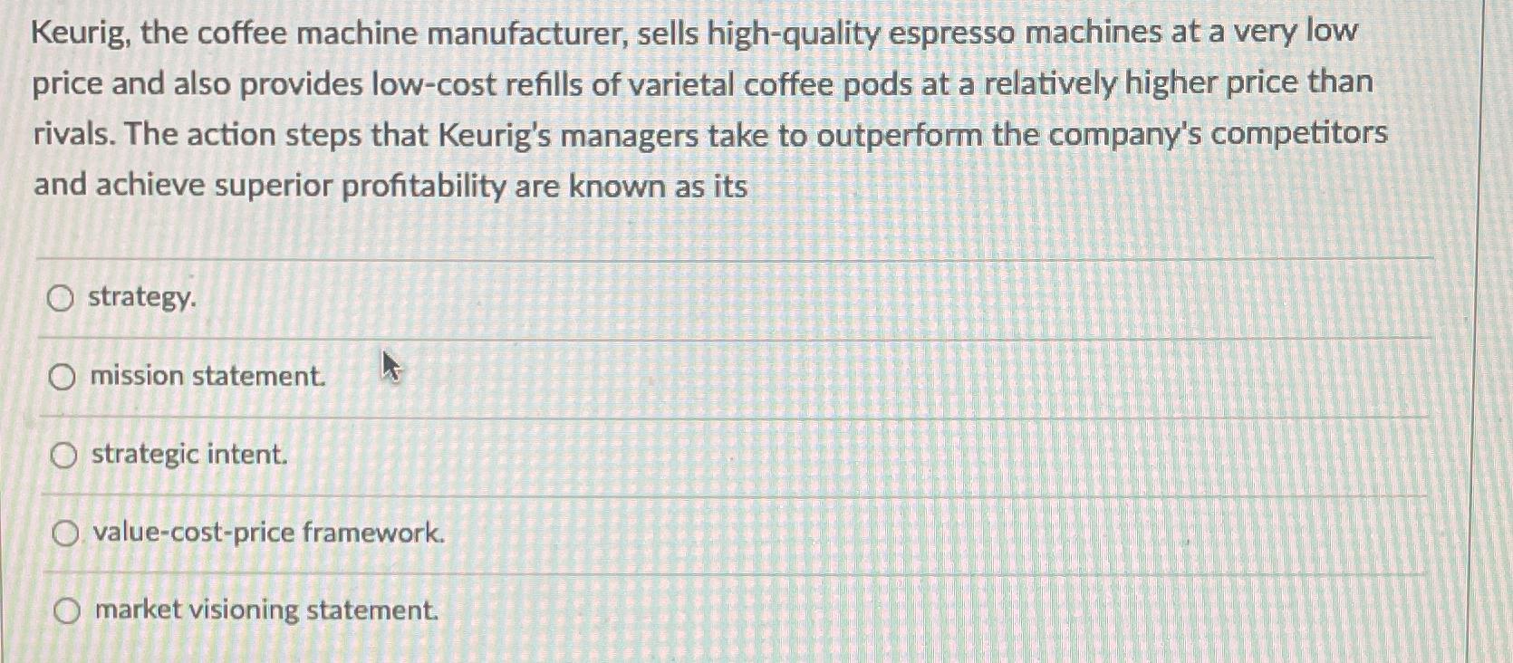 Keurig competitors outlet