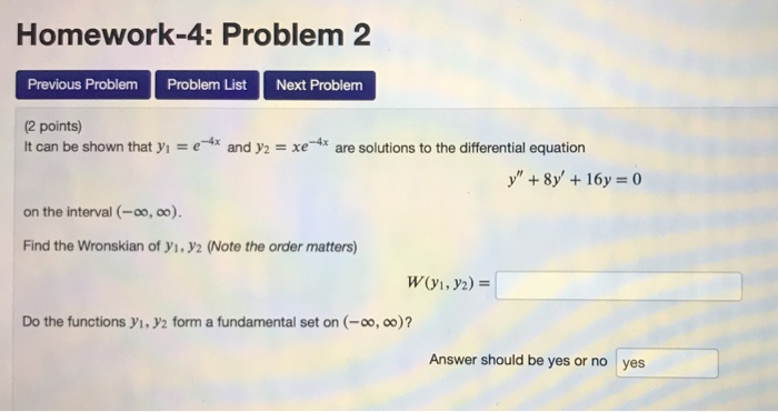 Solved Homework-4: Problem 2 Previous Problem Problem List | Chegg.com