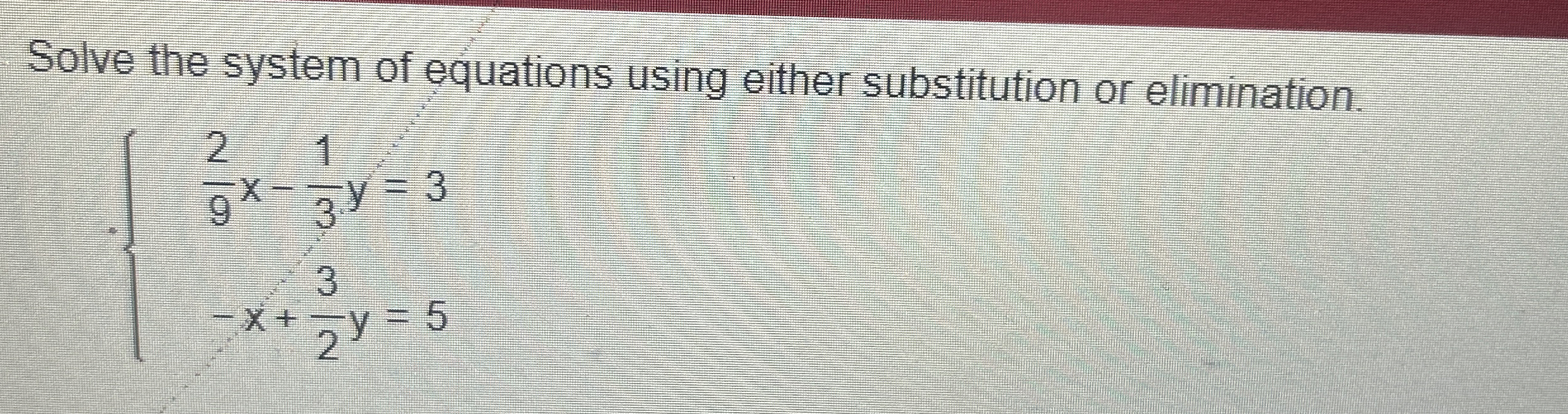 Solved Solve the system of equations using either | Chegg.com