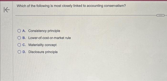 Solved Which of the following is most closely linked to | Chegg.com
