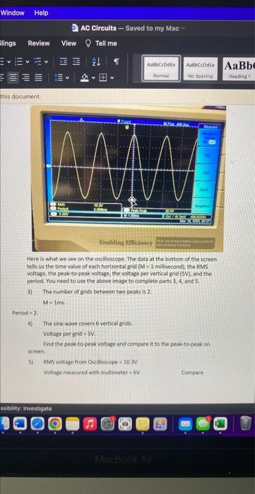 Solved 1. Set up the circuit as shown in Fig. 7.5, using the | Chegg.com