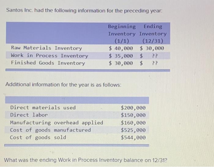 solved-santos-inc-had-the-following-information-for-the-chegg