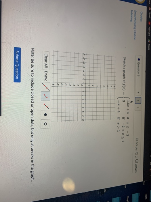 Solved Gmail Youtube Mos Math Question 3 Grades Chegg Com