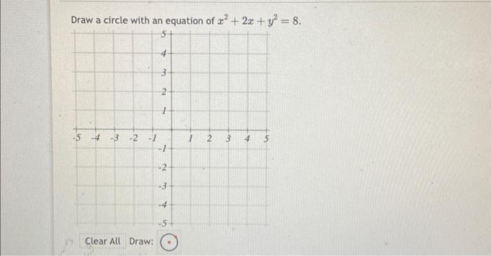 Solved x2+2x+y2=8 | Chegg.com