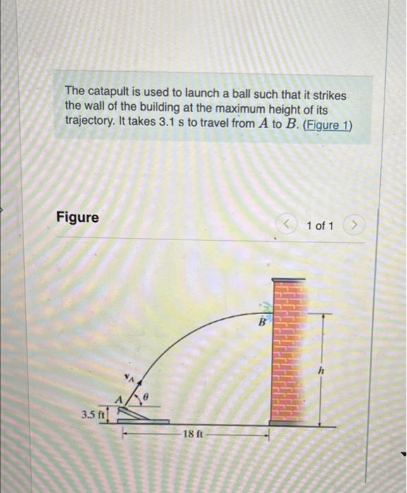 Solved The Catapult Is Used To Launch A Ball Such That It | Chegg.com