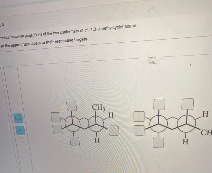 Solved А mplete Newman projections of the two conformers of | Chegg.com