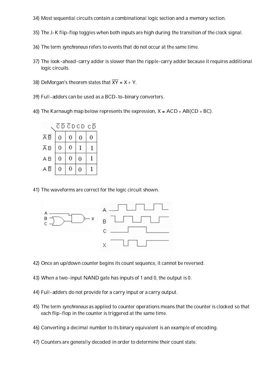 Solved 1) Which Output Waveform Is Correct For The Circuit | Chegg.com