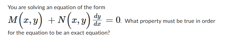 Solved You are solving an equation of the | Chegg.com