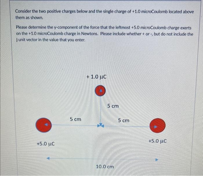 Solved Consider The Two Positive Charges Below And The S