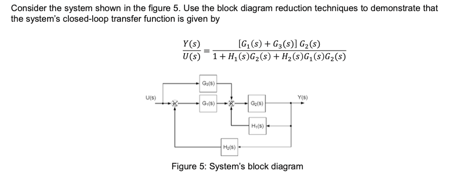Solved Consider the system shown in the figure 5 . ﻿Use the | Chegg.com